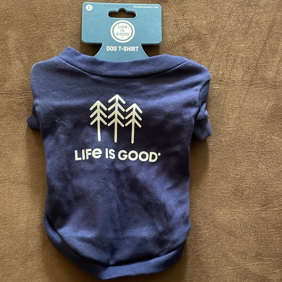 NWT Life is Good Navy Dog T-Shirt Size Small - Picture 3 of 4